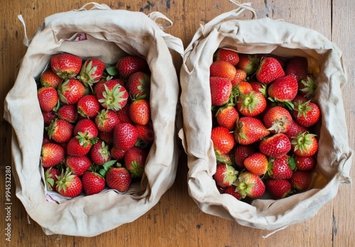 Strawberries in a basket on a table, A Summer Delight: Strawberry Sorbet Recipes