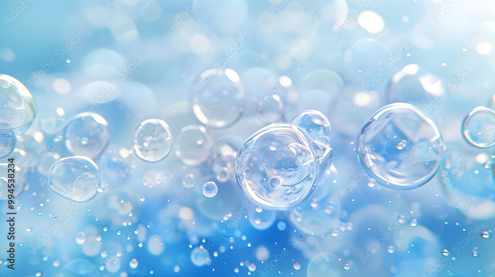 Stunning Blue and White Water Bubble for Bright,Elegant Concept Design Stunning Blue and White Water Bubble for Bright,Elegant Concept Design