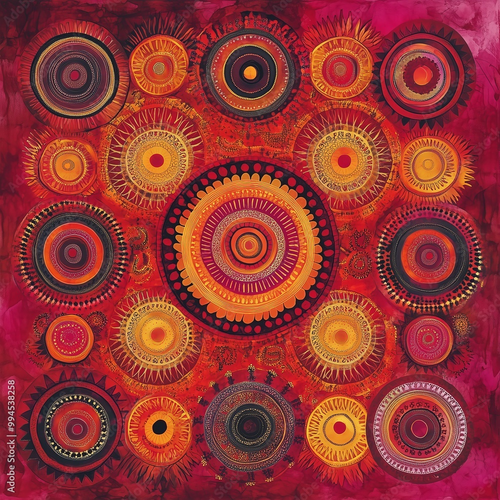 Intricate Mandala-Inspired Abstract Pattern for Spiritual and Artistic Uses Intricate Mandala-Inspired Abstract Pattern for Spiritual and Artistic Uses