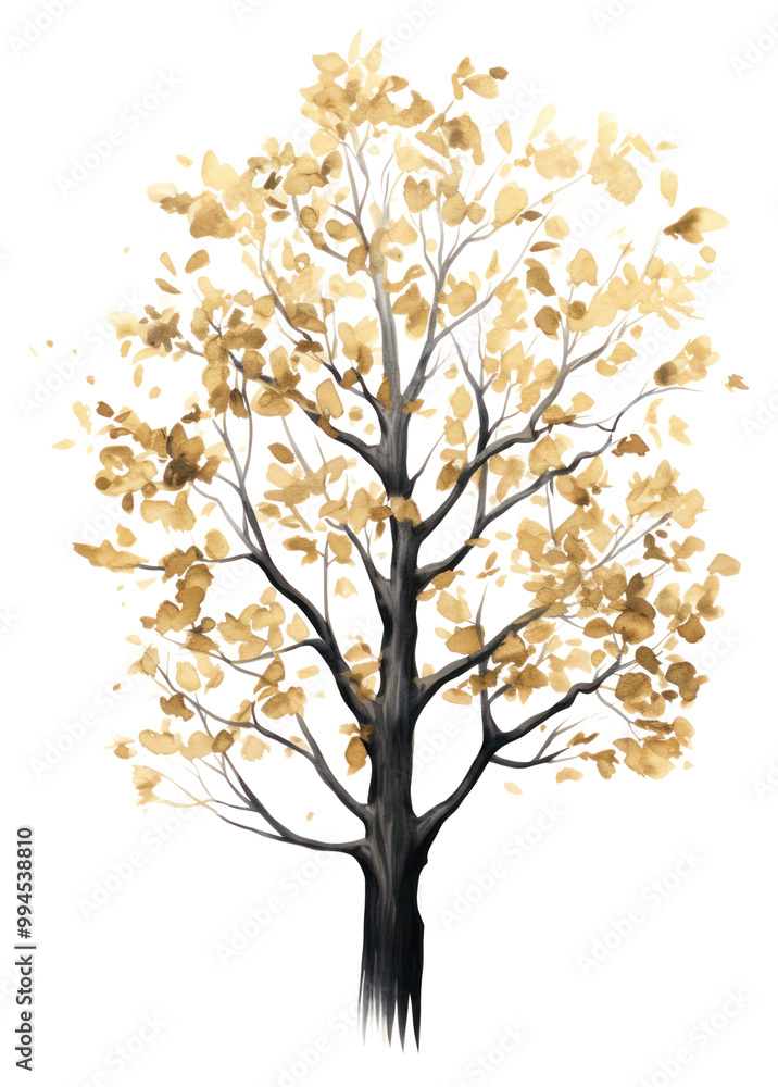 Obraz premium PNG Black color tree painting drawing sketch.