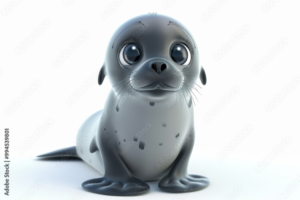 Cute baby seal cartoon illustration Cute baby seal cartoon illustration