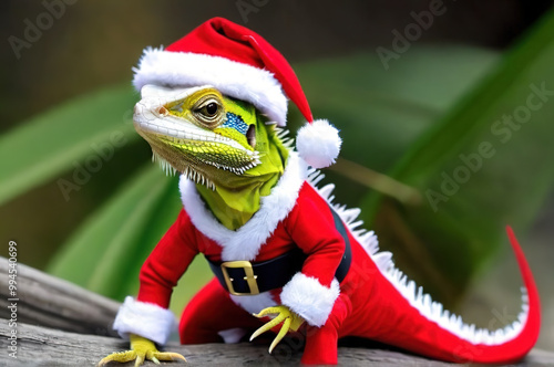 A Lizard In A Christmas Suite At 23-9-2024