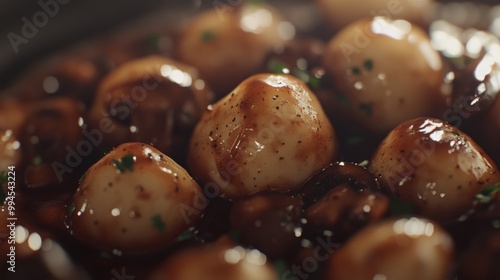 Wallpaper Mural The exquisite culinary artistry and sophistication of a gourmet meal is captured in this high-quality image: Stock Image Torontodigital.ca