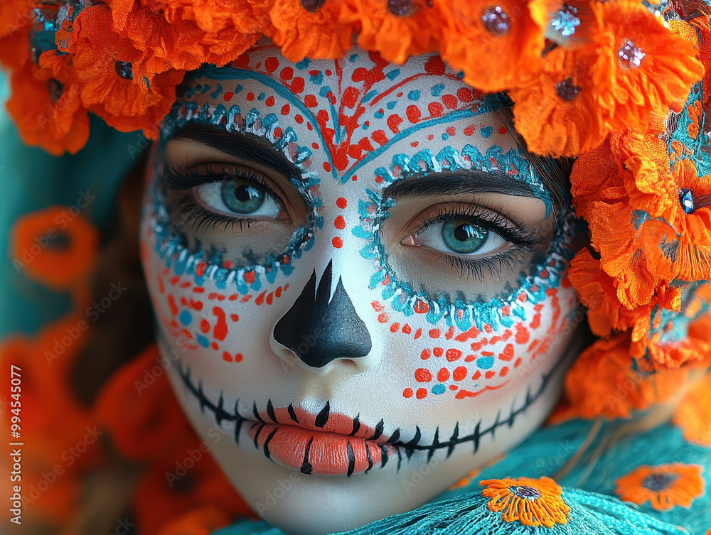 Creative Day of the Dead makeup ideas images showcasing unique and detailed sugar skull face paint designs Creative Day of the Dead makeup ideas images showcasing unique and detailed sugar skull face paint designs