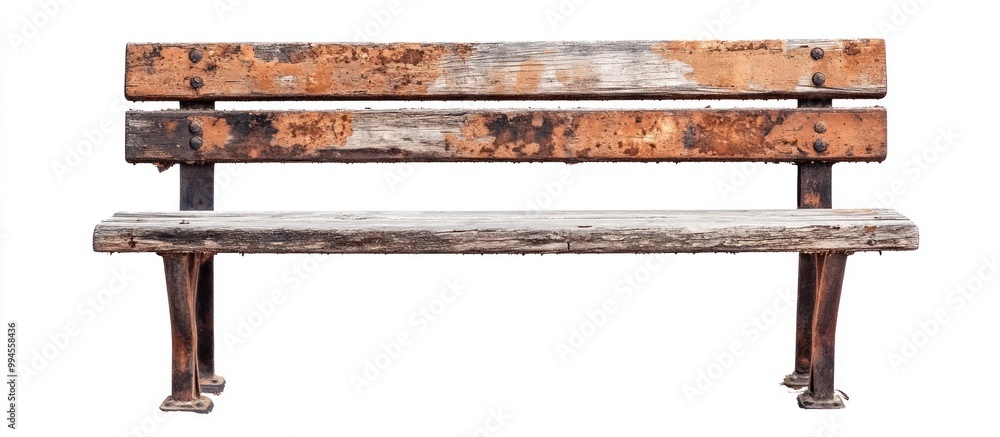 Fototapeta premium Rustic Wooden Bench