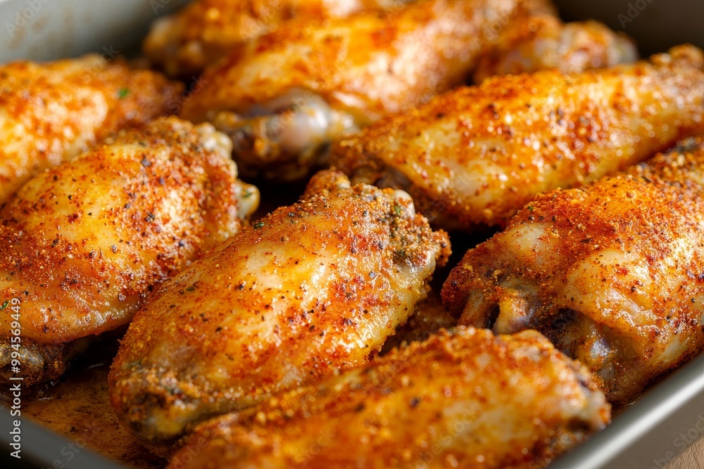 Using BBQ sauce, rosemary, and cast iron, make barbecue chicken wings Using BBQ sauce, rosemary, and cast iron, make barbecue chicken wings