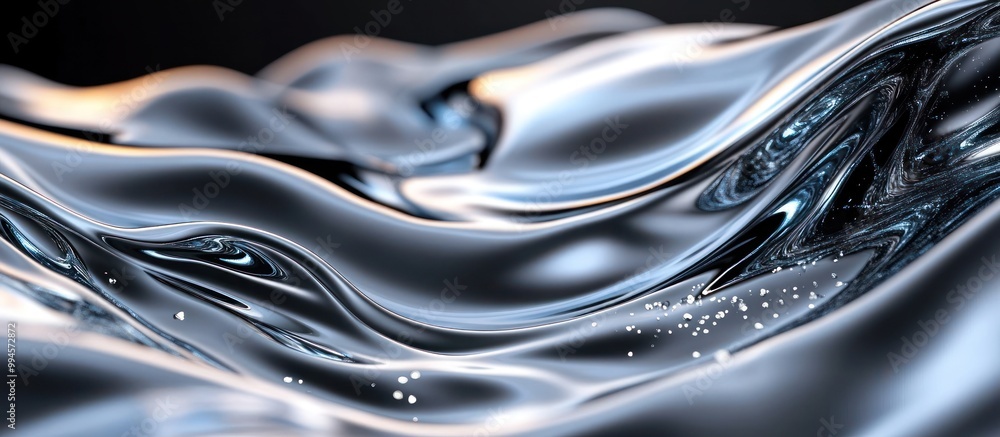 Abstract Liquid Metal Texture Abstract Liquid Metal Texture
