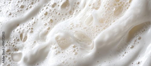 Close-up of Creamy White Foam