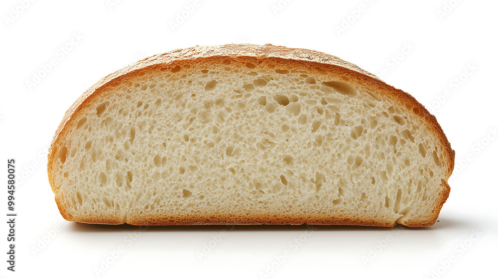 Single bread slice isolated a plain white background clean and simple composition Single bread slice isolated a plain white background clean and simple composition