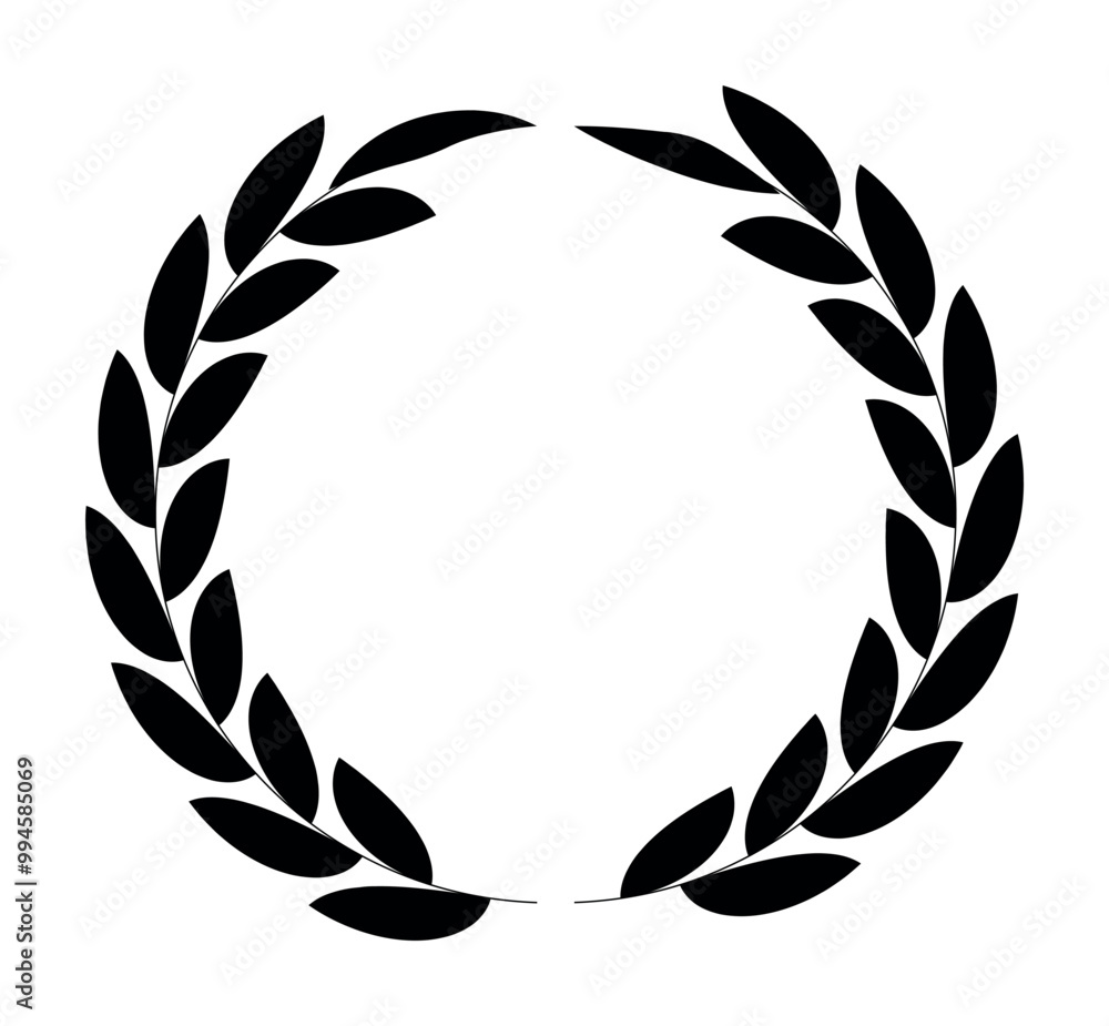 Laurel branch. Laurel wreath icon isolated on transparent background. Vintage decorative element for award, medal, achievement, emblem, premium quality, ornate and logo. Floral round frame of leaves Laurel branch. Laurel wreath icon isolated on transparent background. Vintage decorative element for award, medal, achievement, emblem, premium quality, ornate and logo. Floral round frame of leaves