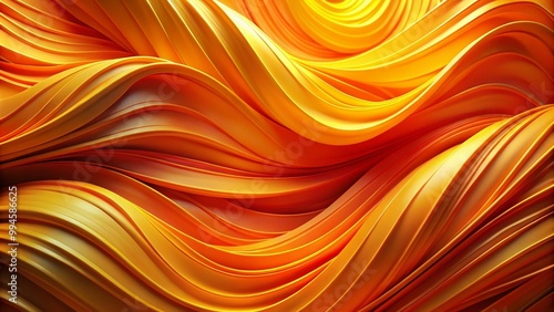 Vibrant Orange and Yellow Abstract Background with Smooth Gradients for Creative Design Projects