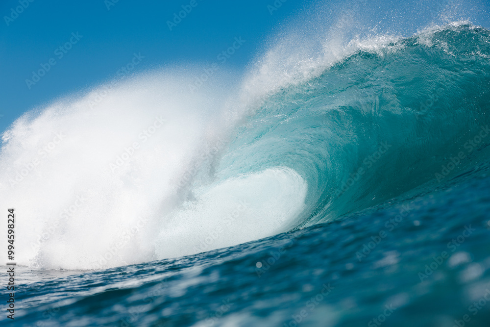 Summer waves at Gran Canaria's vibrant coasts Summer waves at Gran Canaria's vibrant coasts
