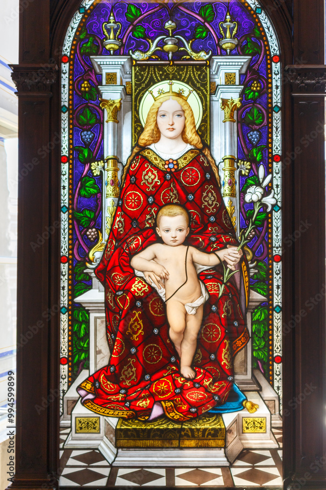 Obraz premium stained glass window