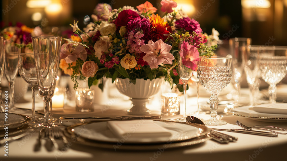 Visualize a beautifully set dining table for an intimate gathering, adorned with elegant decorations. Visualize a beautifully set dining table for an intimate gathering, adorned with elegant decorations.