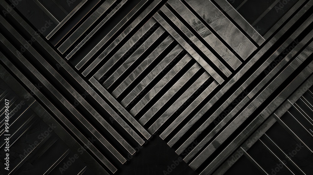 Intersecting lines creating intricate geometric shapes, set against a dark, contrasting background for a bold and modern look Intersecting lines creating intricate geometric shapes, set against a dark, contrasting background for a bold and modern look