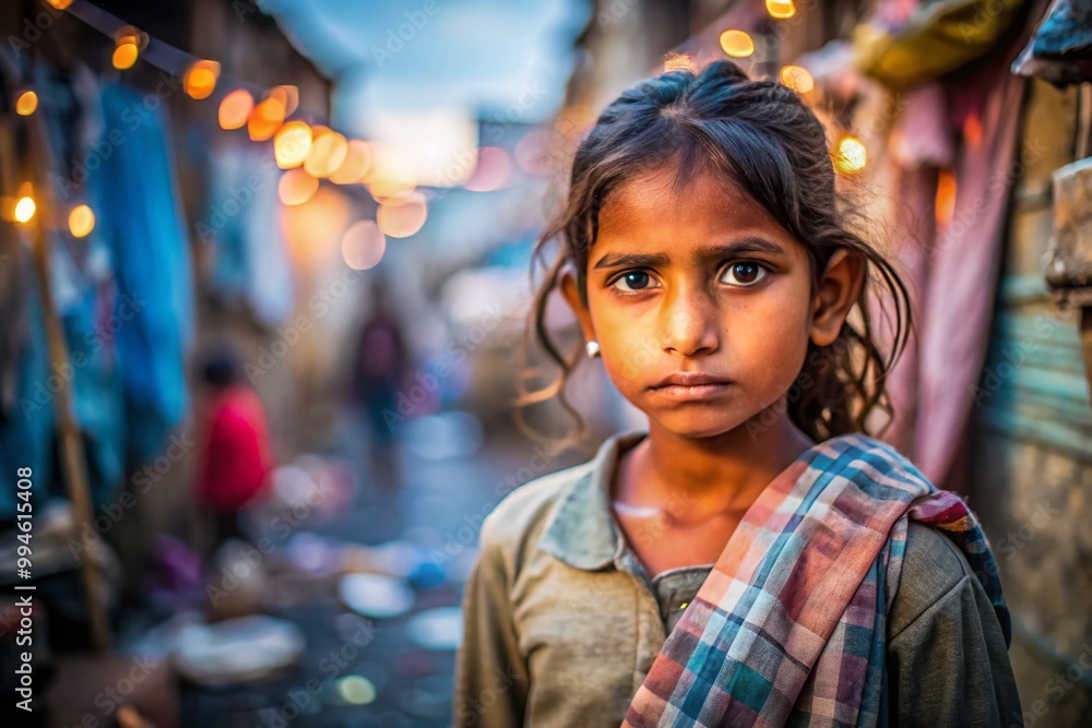 Young girl struggling with menstrual issues and lack of access to sanitary products in poverty Young girl struggling with menstrual issues and lack of access to sanitary products in poverty
