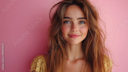 Cute teen girl, closeup portrait