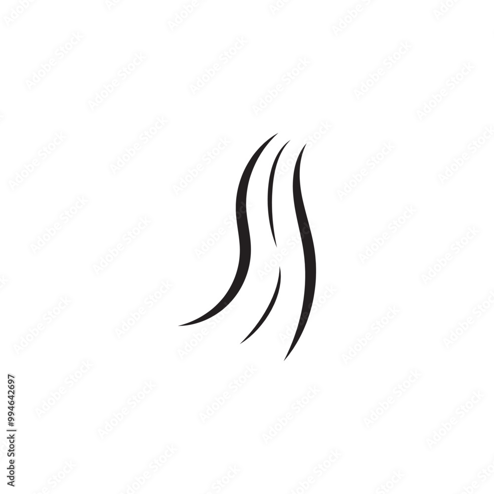 hair wave logo icon vector illustration hair wave logo icon vector illustration