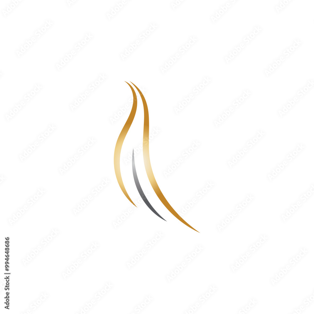 hair wave logo icon vector illustration hair wave logo icon vector illustration