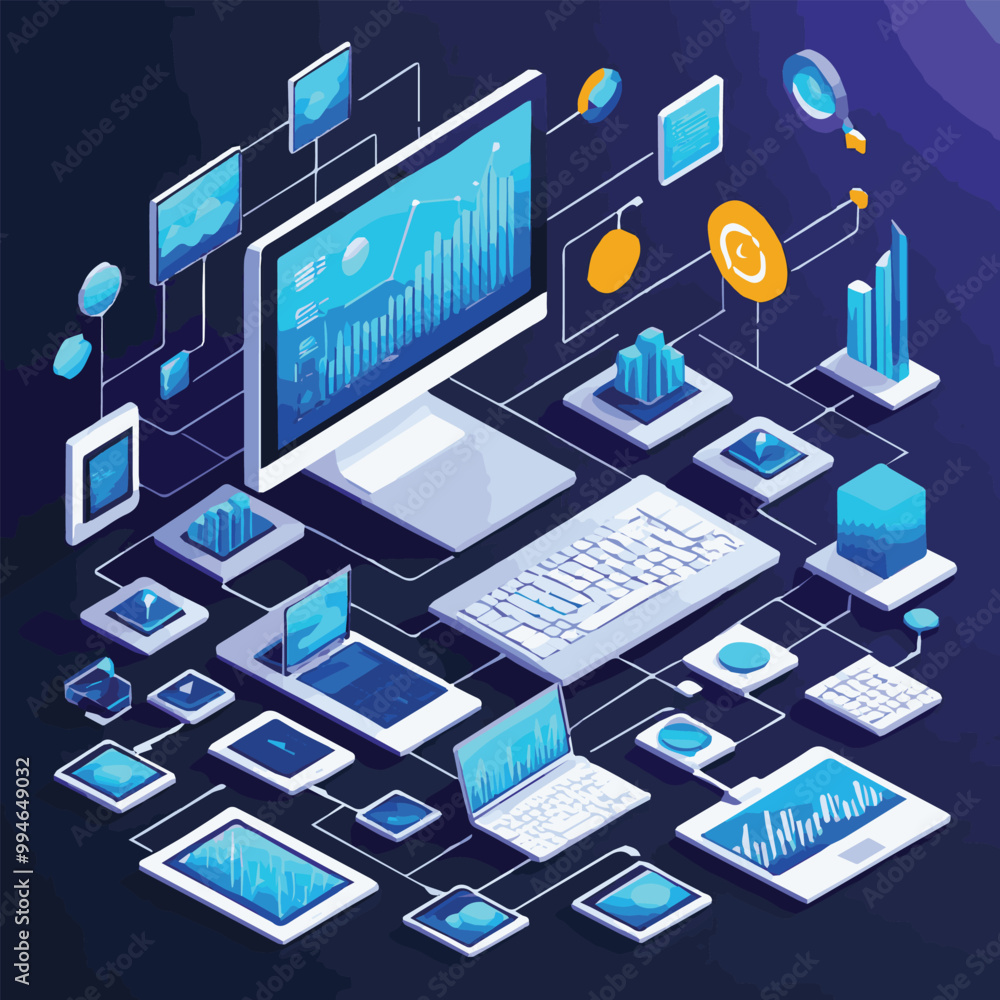 digital technology hologram of girl student in VR. Woman study augmented metaverse. Female character explore interface virtual reality. Modern online school 3d isometric concept. Vector illustration. digital technology hologram of girl student in VR. Woman study augmented metaverse. Female character explore interface virtual reality. Modern online school 3d isometric concept. Vector illustration.