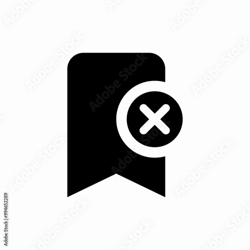 remove tag icon sign vector