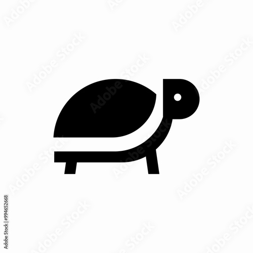 turtle silhouette icon sign vector