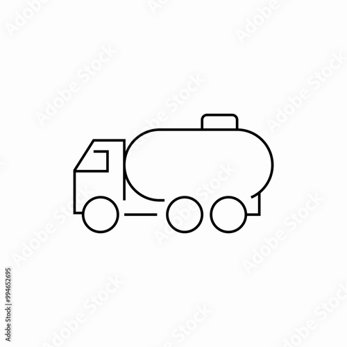 vacuum truck icon sign vector