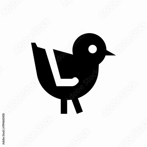 easter chick icon sign vector