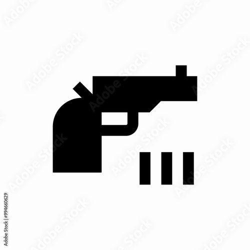 pistol or gun icon sign vector