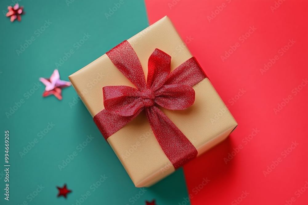Beautifully Wrapped Gift Box for Festive Celebrations Beautifully Wrapped Gift Box for Festive Celebrations
