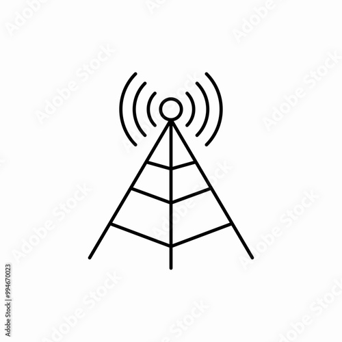 antena wifi signal icon sign vector