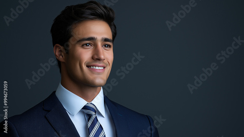 Confident Young Professional in Suit