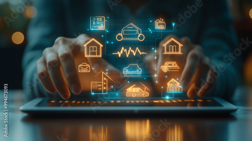 Digital Services Interface on Tablet