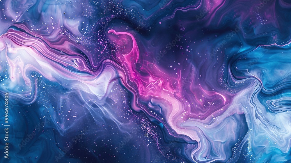 Abstract Swirling Liquid Art with Blue, Purple, and Pink Hues Abstract Swirling Liquid Art with Blue, Purple, and Pink Hues