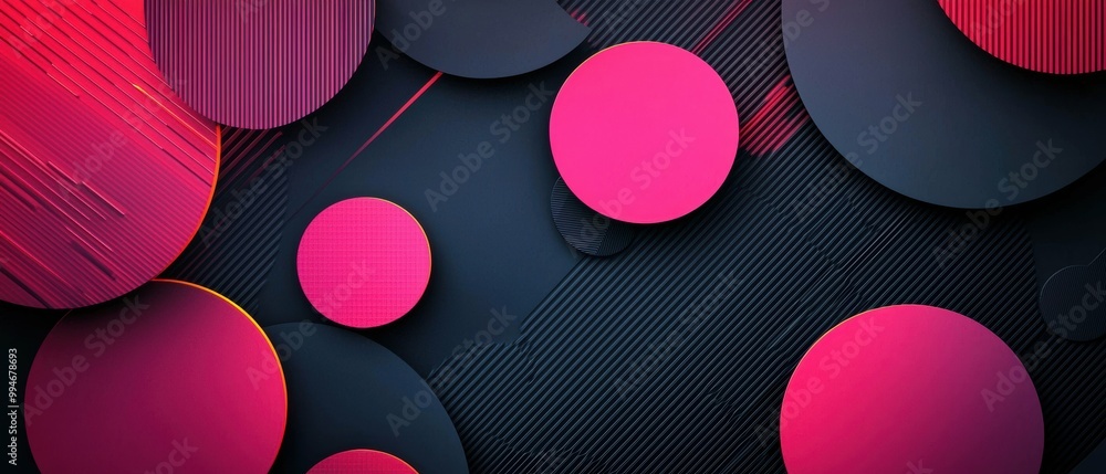 Futuristic High-Contrast Neon-Pink Geometric Shapes in Innovative Medical Tech Banner Futuristic High-Contrast Neon-Pink Geometric Shapes in Innovative Medical Tech Banner