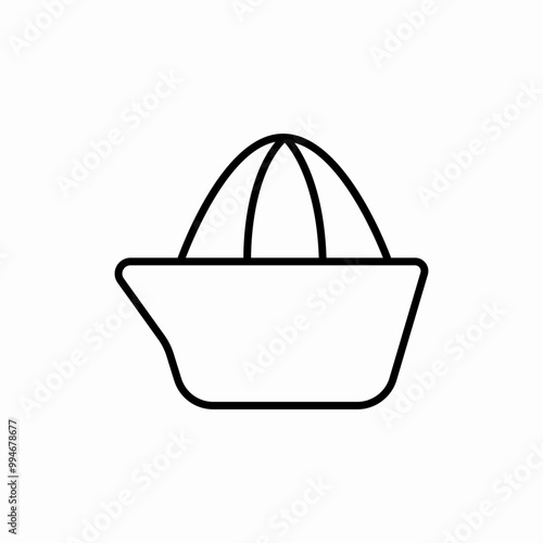 lemon squeezer icon sign vector