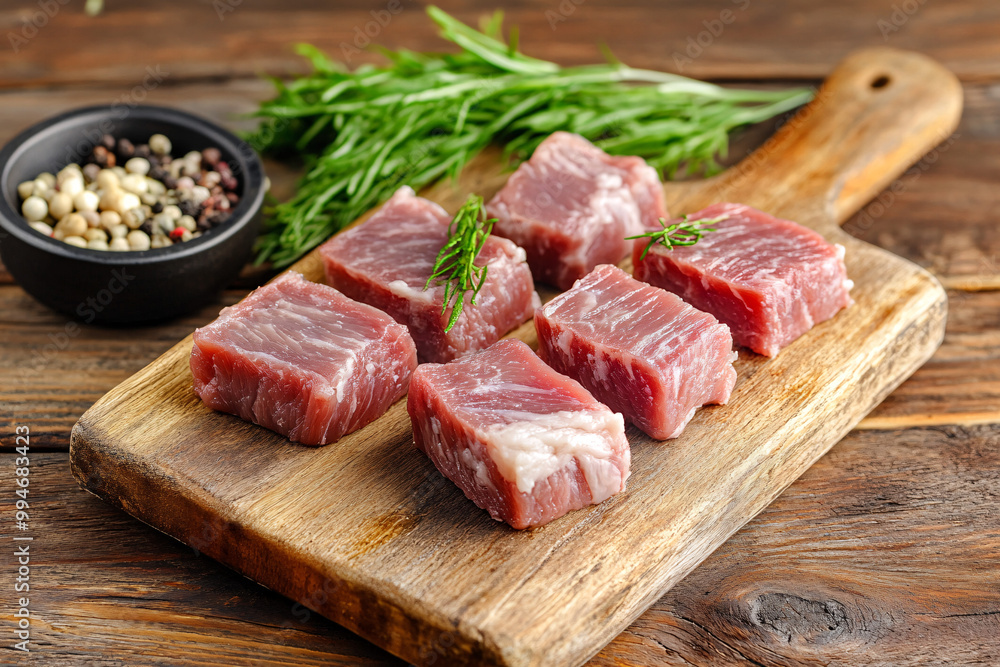 raw meat on a cutting board raw meat on a cutting board