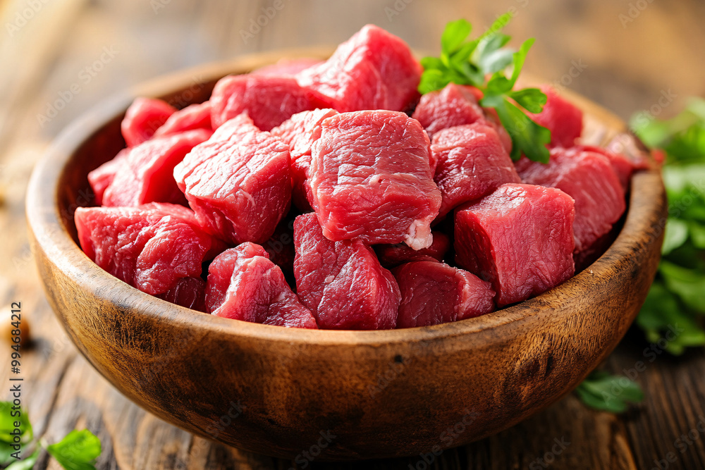 raw minced meat in a bowl raw minced meat in a bowl