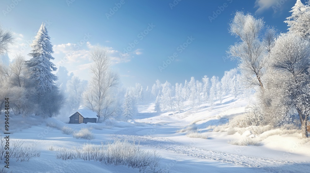 custom made wallpaper toronto digitalA winter wonderland sparkles in sunlight, perfect for a Merry Christmas and Happy New Year!