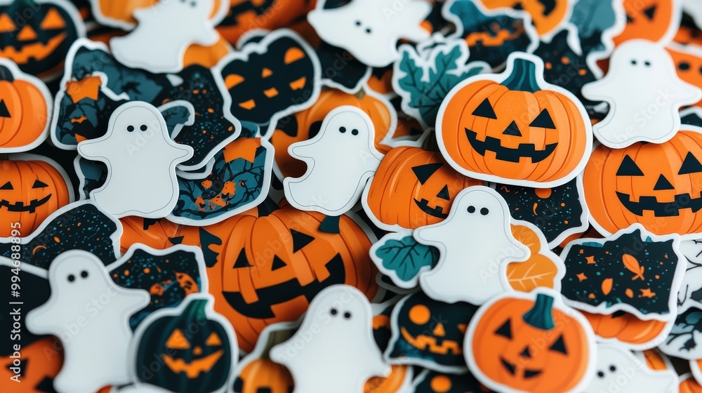 Halloween Stickers Pumpkins Ghosts and Whimsical Designs Halloween Stickers Pumpkins Ghosts and Whimsical Designs