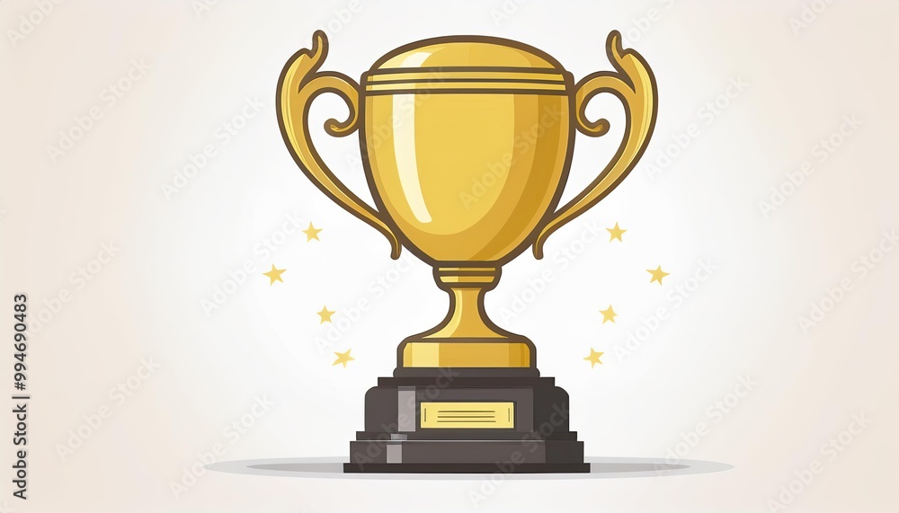 champions cup trophy vector design. Champion cup winner trophy award on white background champions cup trophy vector design. Champion cup winner trophy award on white background
