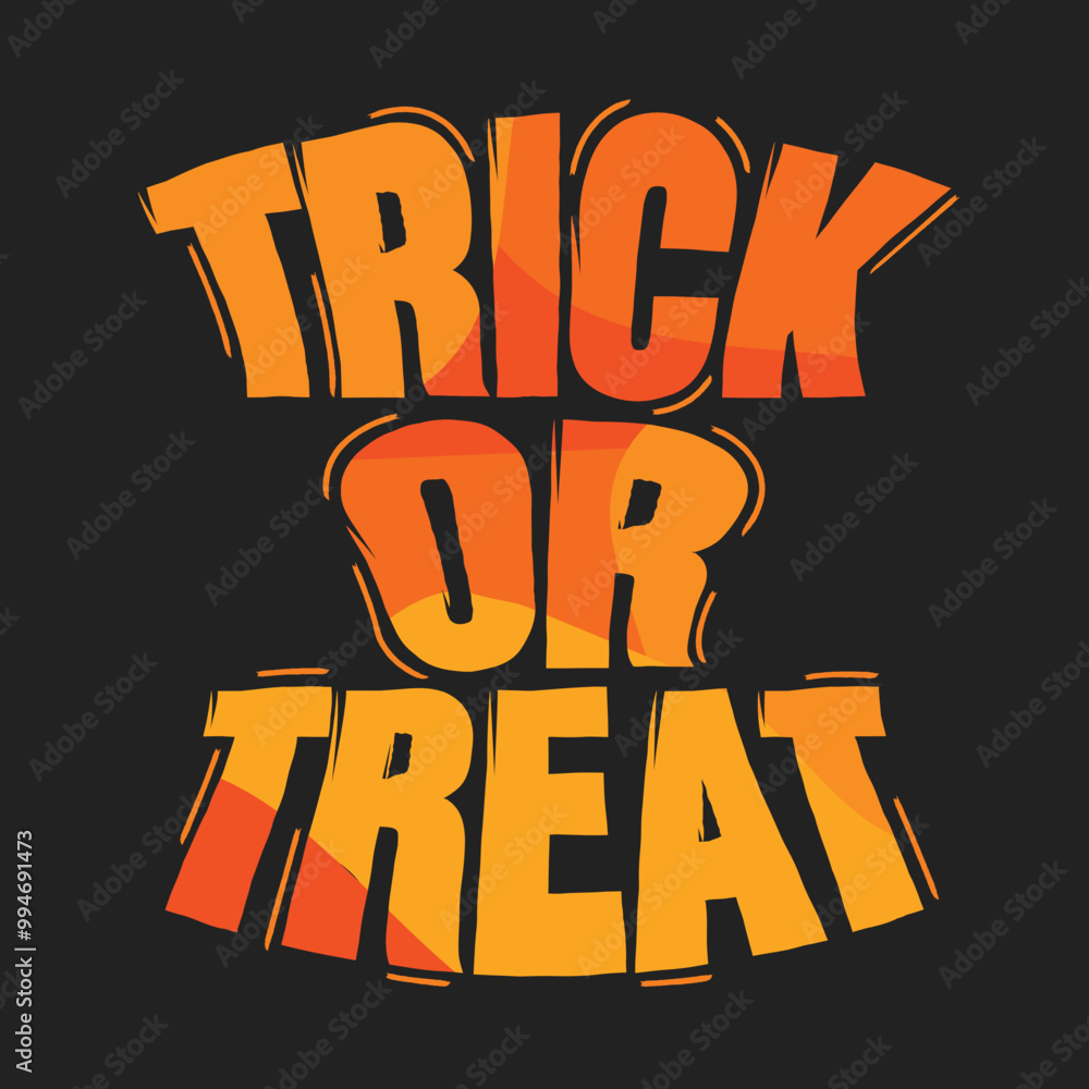 Fototapeta premium Trick Or Treat Vector, Happy Halloween Vector, Halloween Sign, Spooky Candy Sign, Halloween Background, Halloween Wallpaper, Halloween Vector, Vector Illustration Background