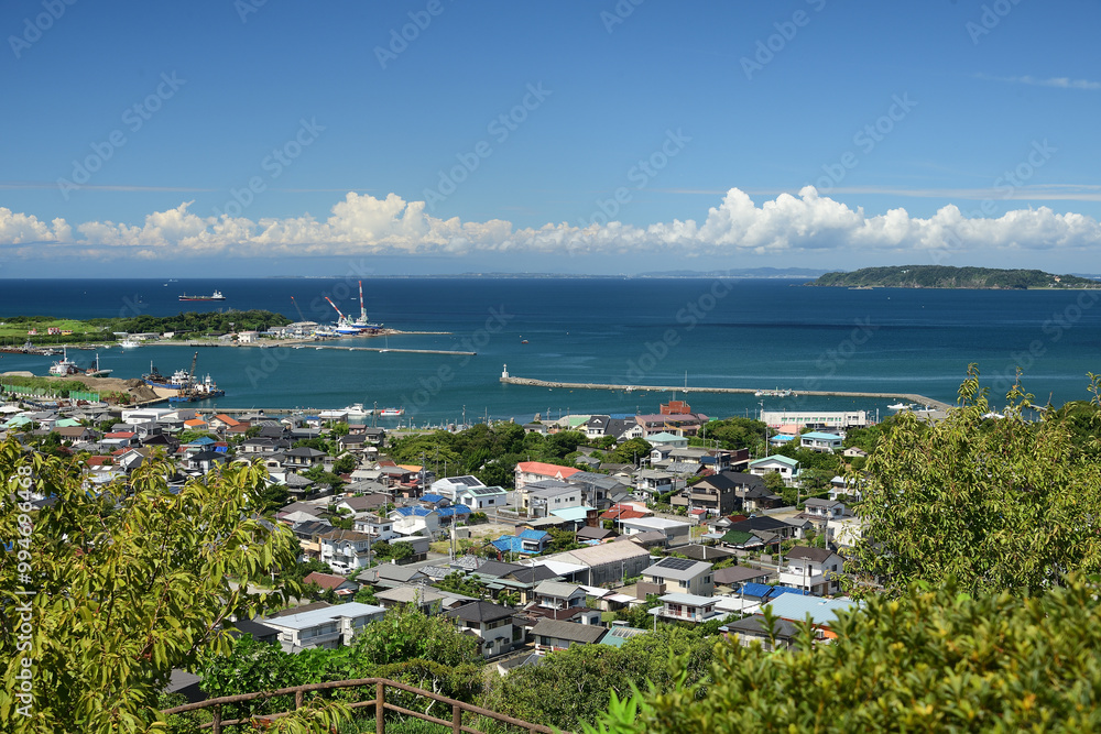 Fototapeta premium 城山公園からの眺め 千葉県館山市