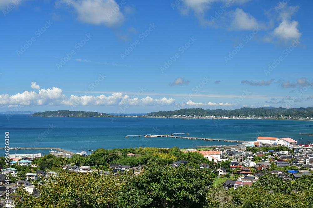 Obraz premium 城山公園からの眺め 千葉県館山市