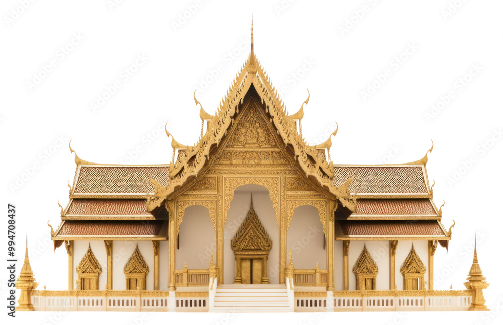 PNG Thai temple architecture building. PNG Thai temple architecture building.