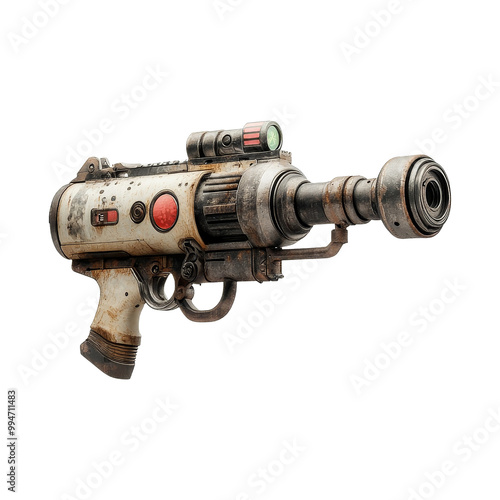Obraz w ramie Sci-Fi Blaster Gun