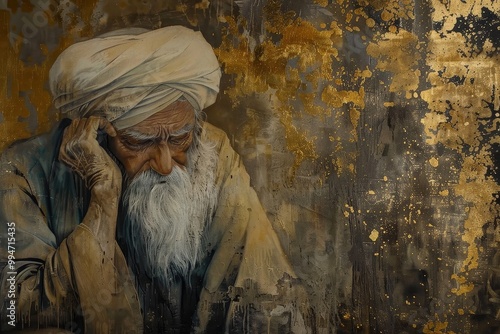 Sufi Poet Rumi in Contemplation