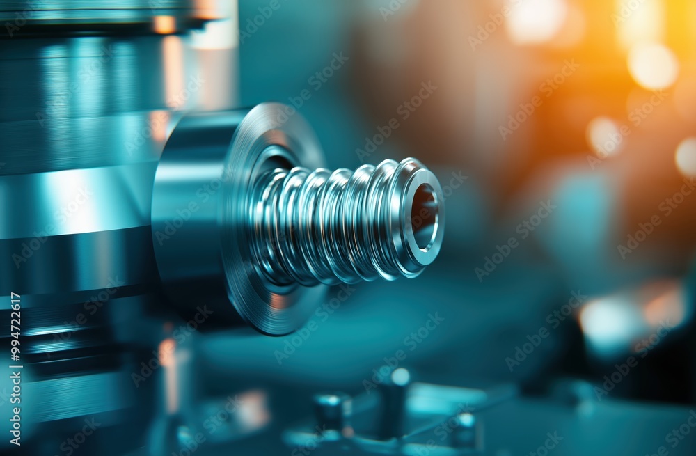 Fototapeta premium Close up view of intricate metallic coils and components within an industrial machine or manufacturing equipment