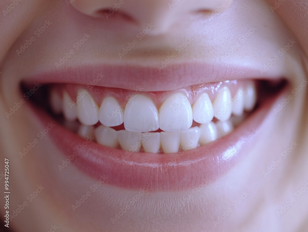 Fototapeta premium Happy Smile: Woman's Dazzling White Teeth