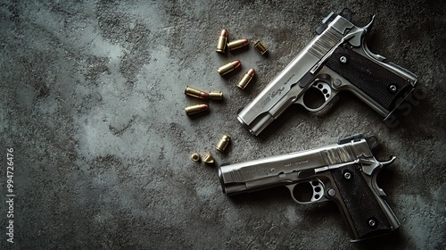 Handguns and Ammunition Arrangement